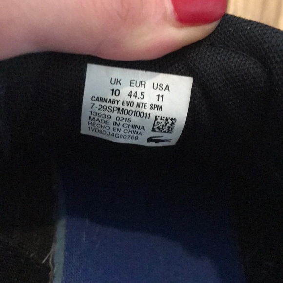 LACOSTE black sneakers - Picture 5 of 5